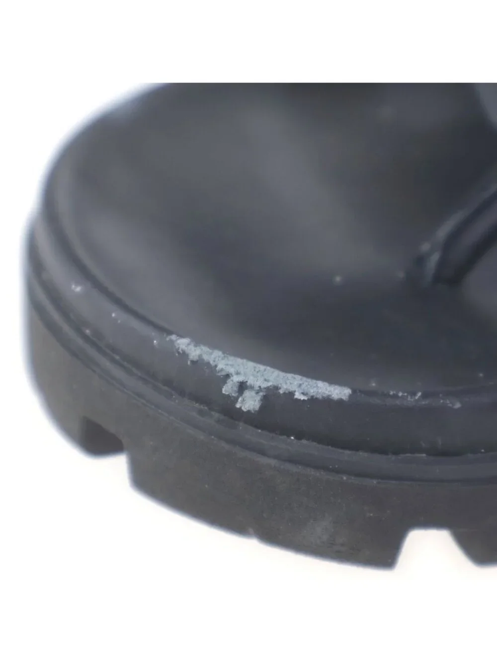 Prada Rubber Thong Sandals Black